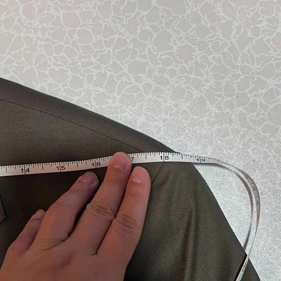 LAUREN RALPH LAUREN Men's Suit Olive Blazer Super 100's Pure New Wool Size 38R - Picture 13 of 15